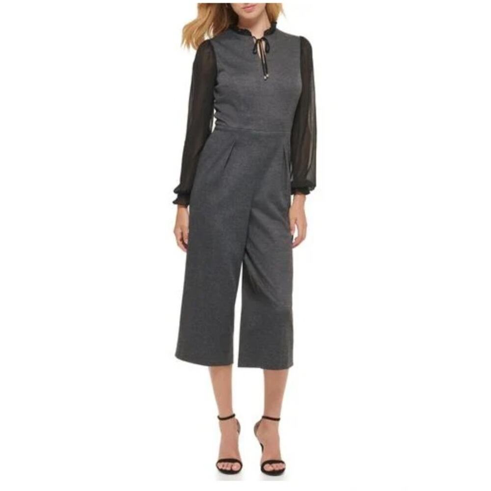 Tommy Hilfiger Womens Jumpsuit Flutter Sleeve Sz 16 NWT